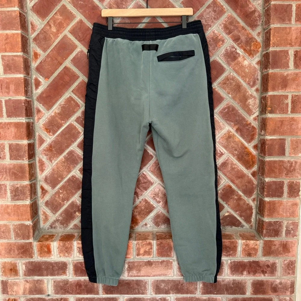 Jordan 23 Engineered Fleece Pants Men Large Green Black Joggers DC9632-387 Thick